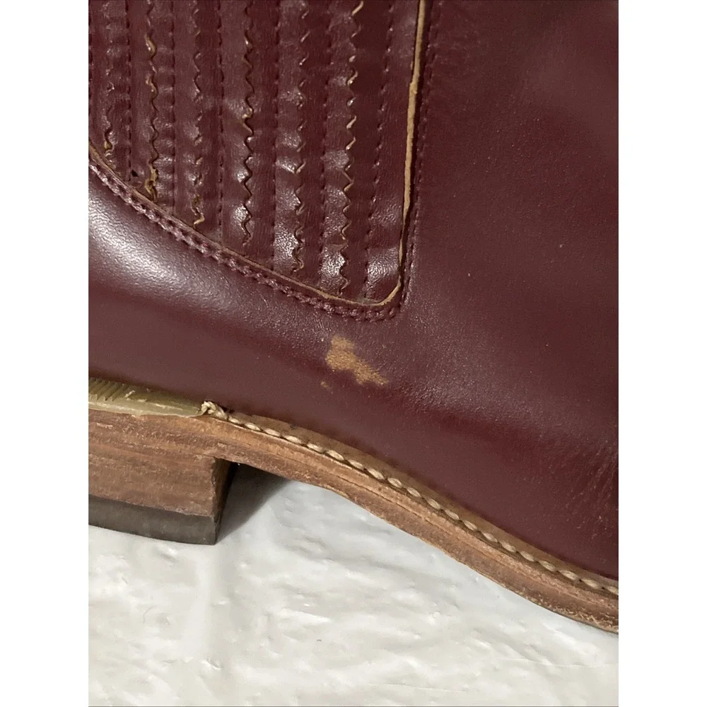 Potro Salvaje Mexican Genuine Leather Boots Mens 28 Mexico 9.5-10 US Charro Red